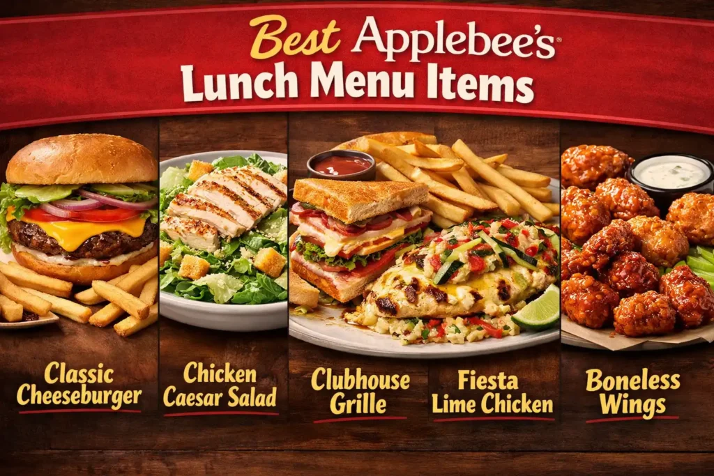 Applebee’s lunch hours and menu
