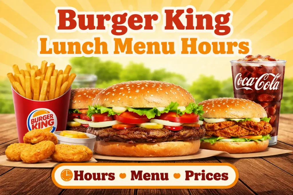 Burger King Lunch Menu Hours
