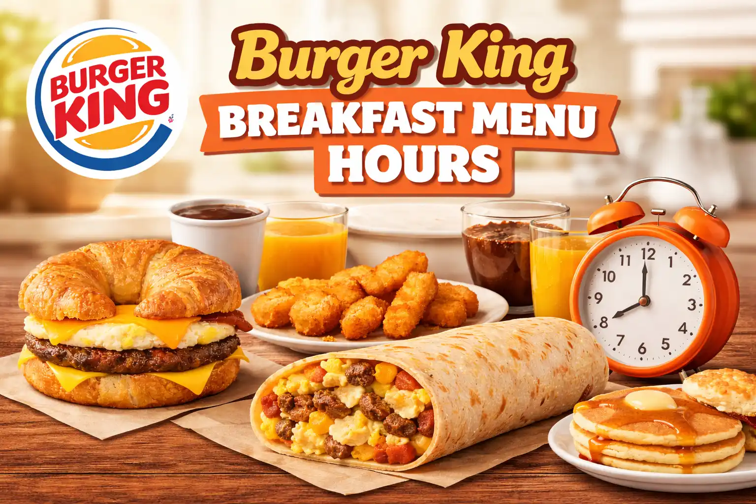 Burger King breakfast menu hours