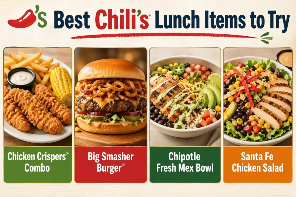Chilis lunch menu