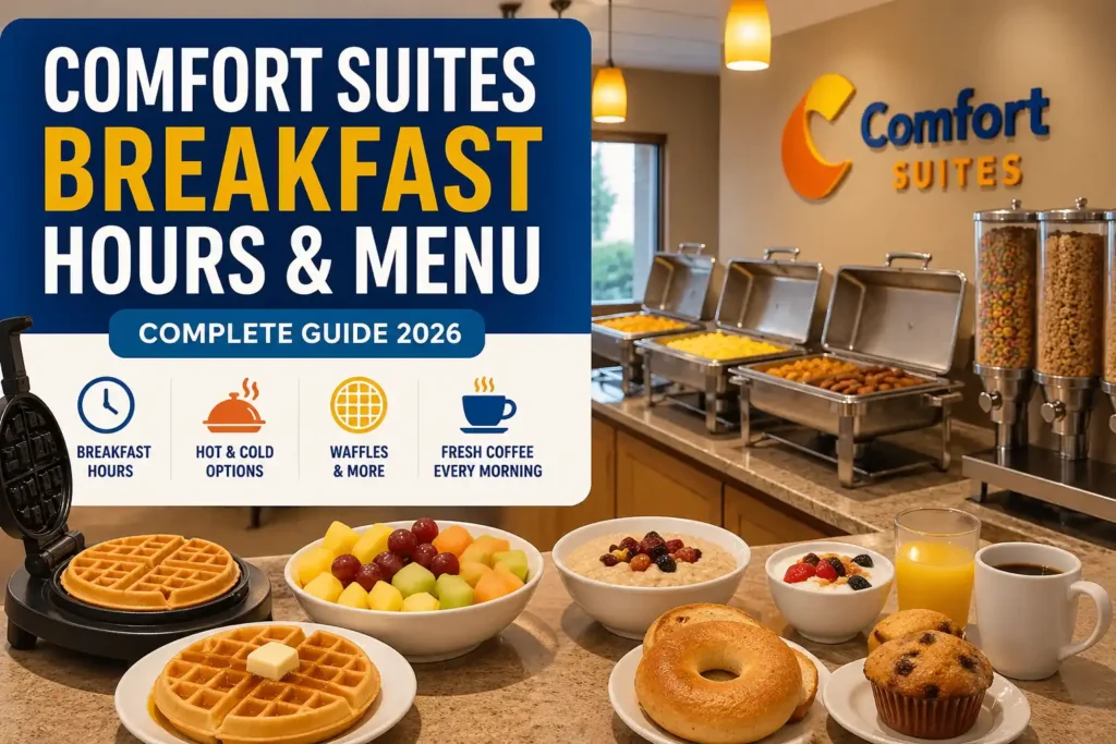 Comfort Suites breakfast hours and menu