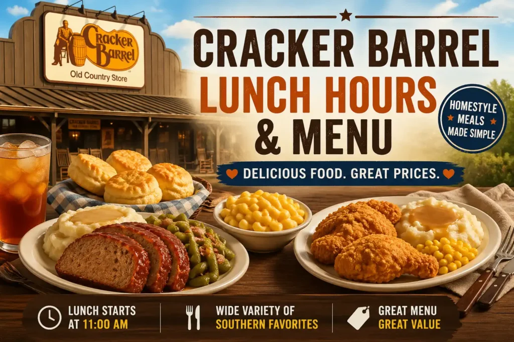 Cracker Barrel lunch hours
