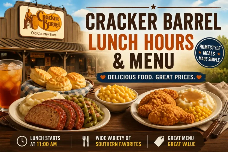 Cracker Barrel lunch hours