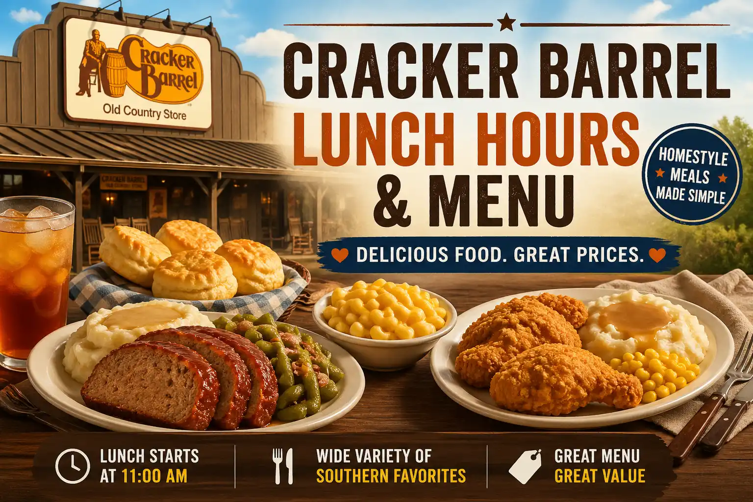 Cracker Barrel lunch hours