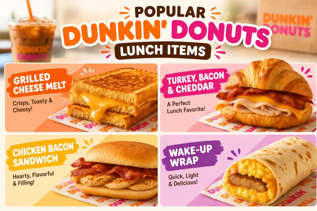 Dunkin Donuts Lunch Menu