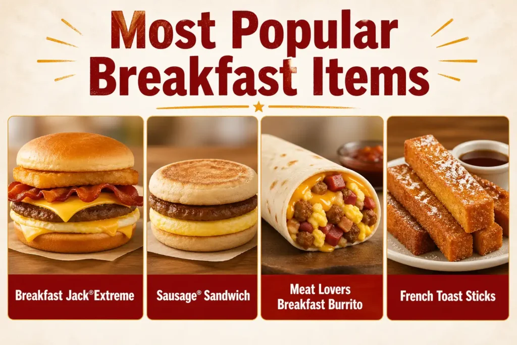 Jack in the Box breakfast menu