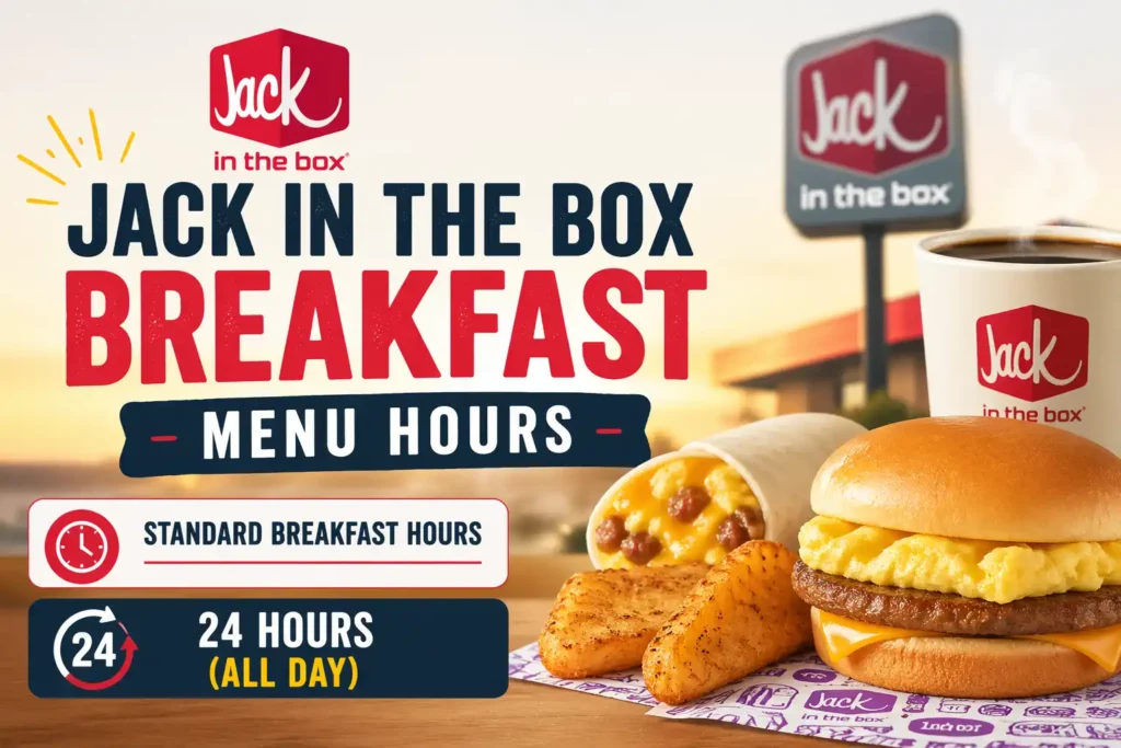 Jack in the Box breakfast menu hours