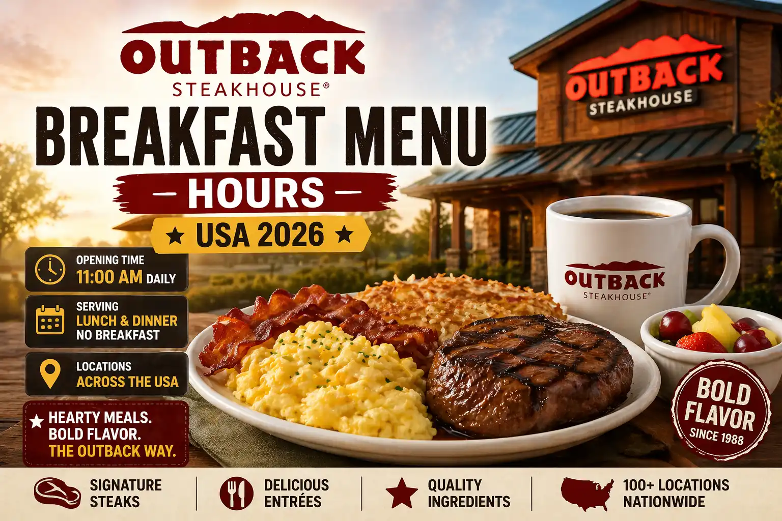 Outback breakfast menu hours