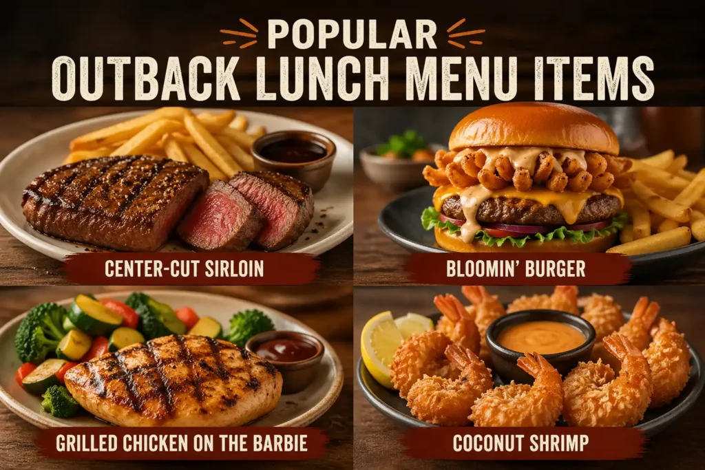 Outback lunch menu