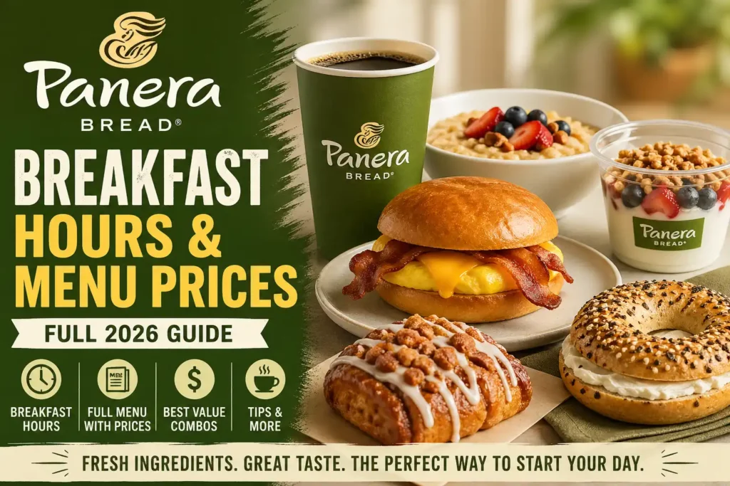 Panera Bread breakfast hours and menu