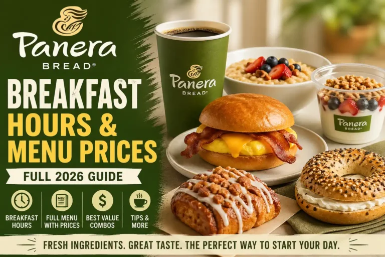Panera Bread breakfast hours and menu