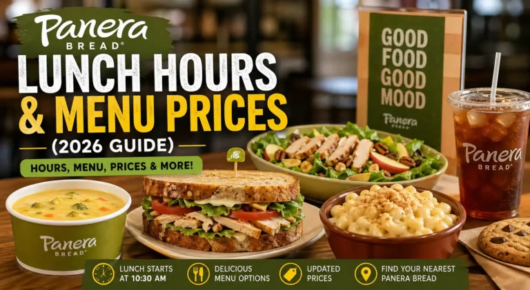Panera Bread lunch hours
