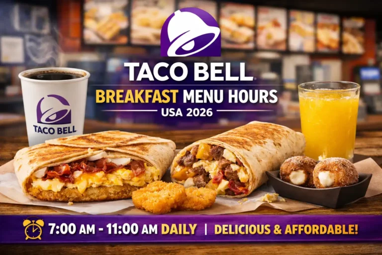 Taco Bell Breakfast Menu Hours
