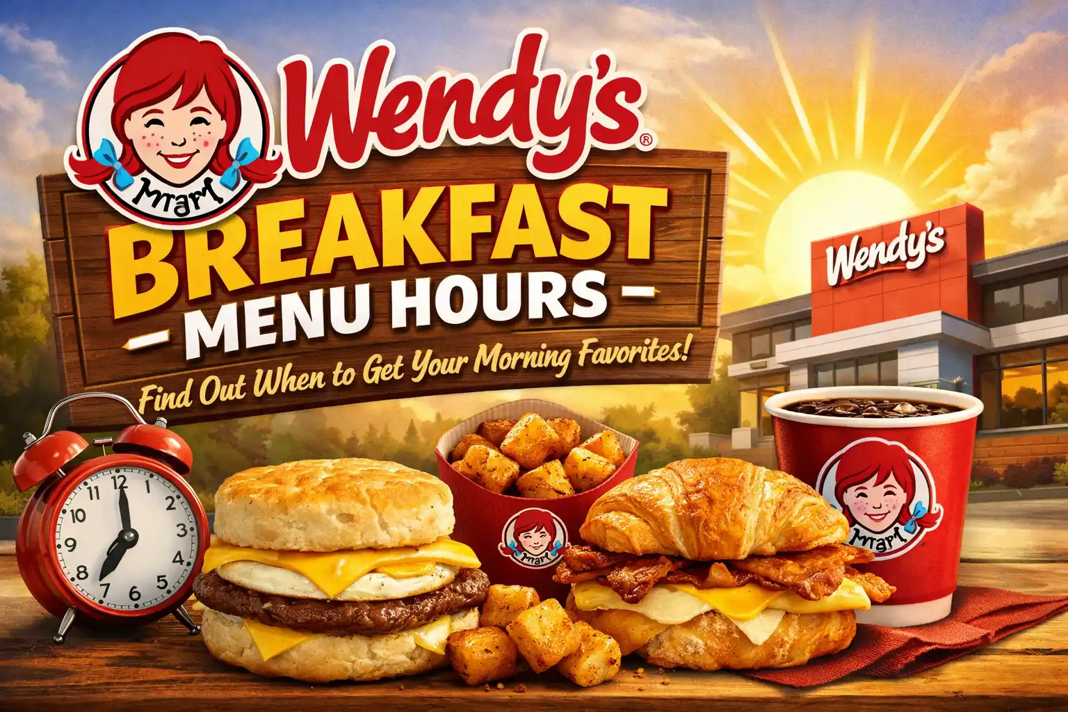 Wendy's breakfast menu hours