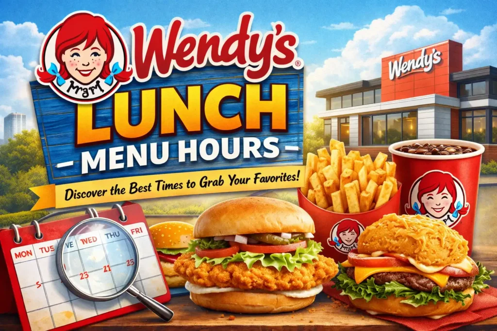 Wendy’s lunch menu hours