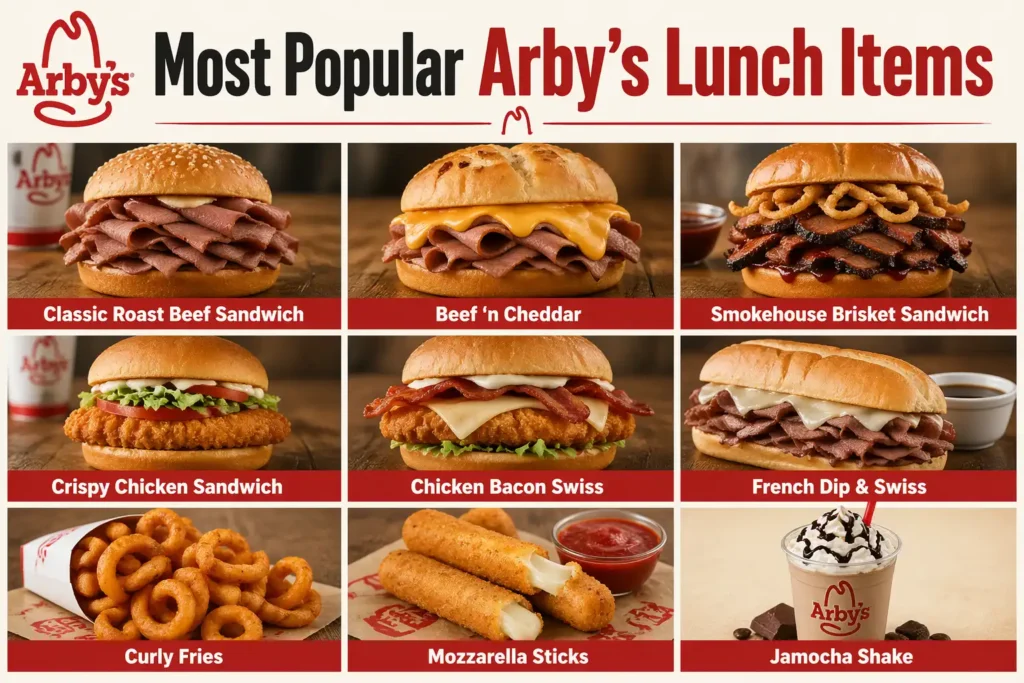 arby's lunch menu hours