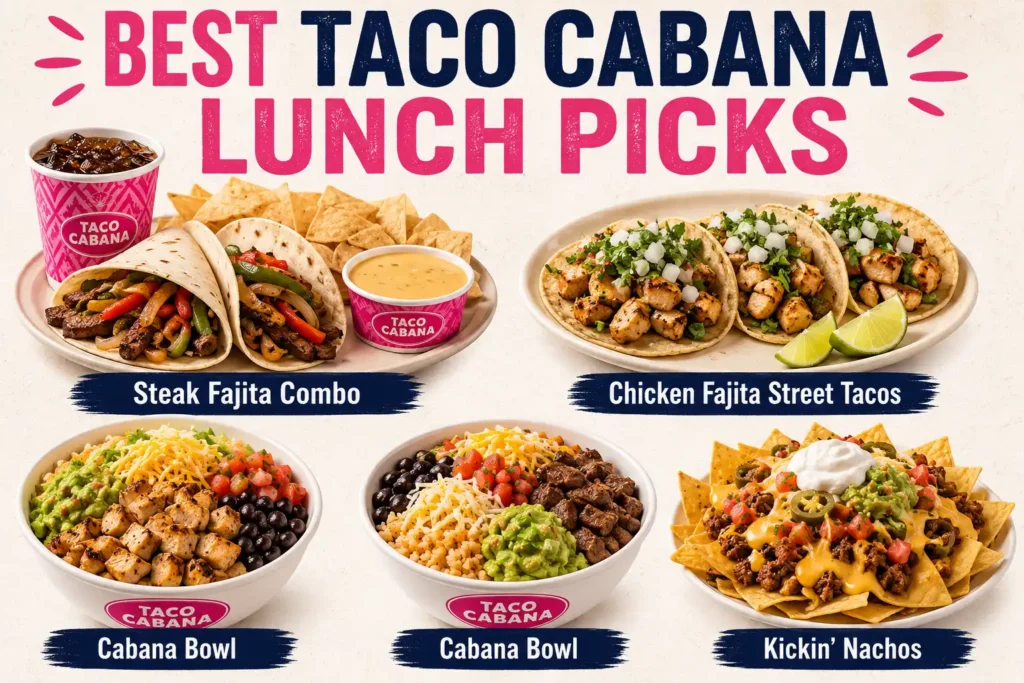 Taco Cabana lunch menu