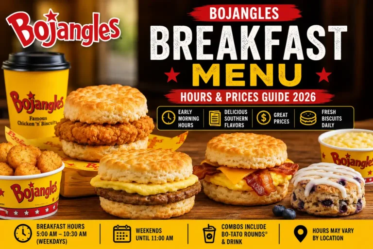 Bojangles breakfast menu hours