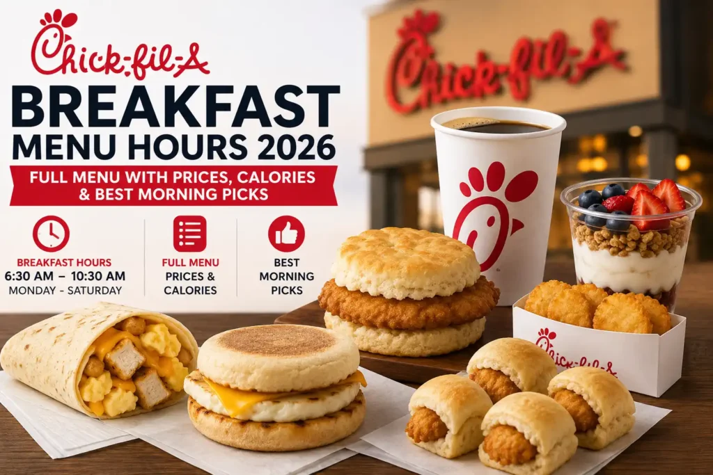 Chick Fil A breakfast menu hours