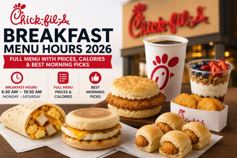 Chick Fil A breakfast menu hours