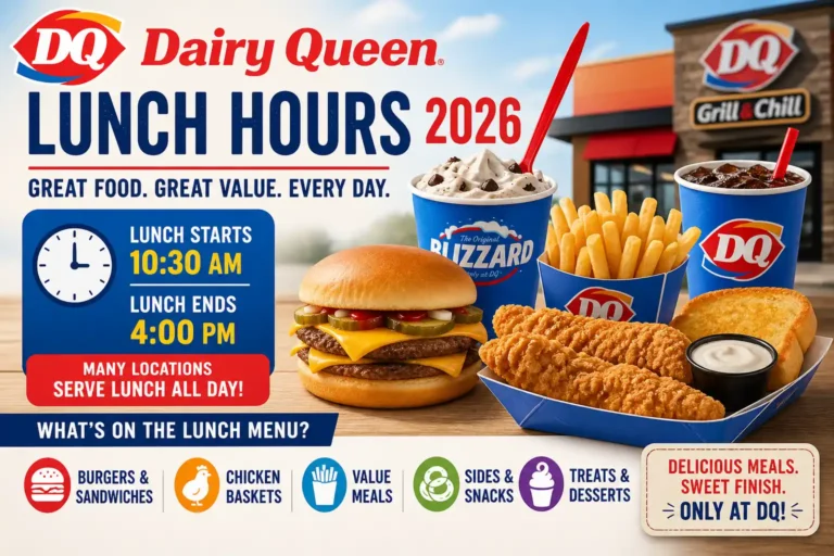 Dairy Queen Lunch hours