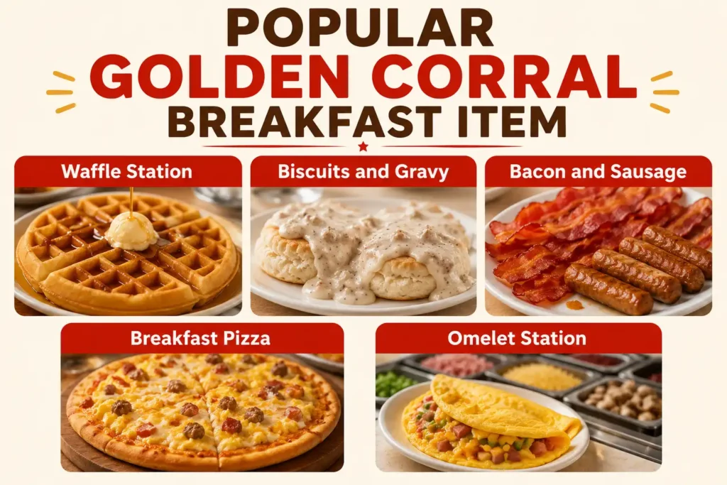 Golden Corral breakfast menu