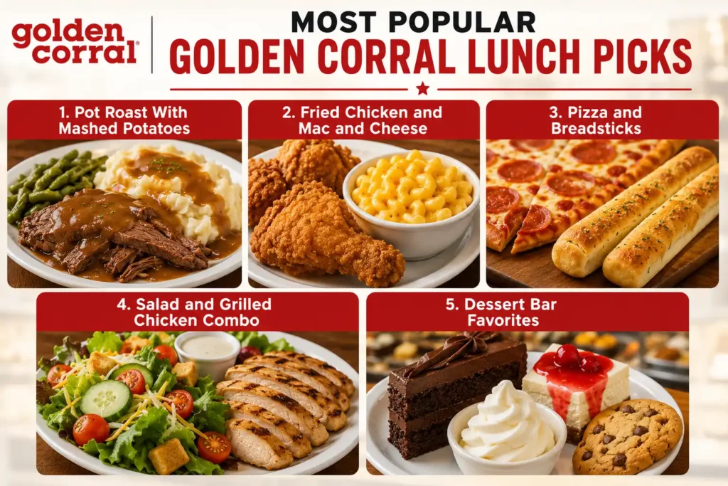 Golden Corral lunch menu