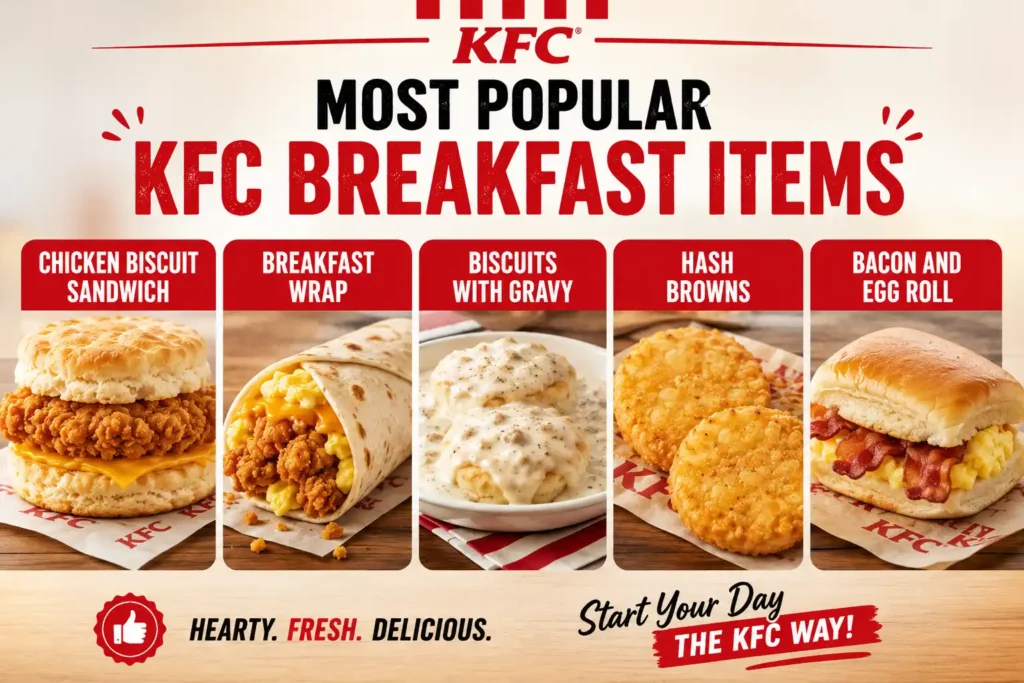 KFC breakfast menu