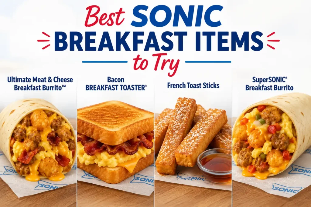 Sonic Breakfast Menu