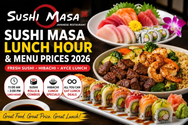 Sushi Masa Lunch Hours