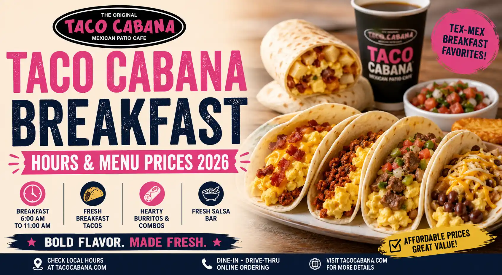 Taco Cabana breakfast hours
