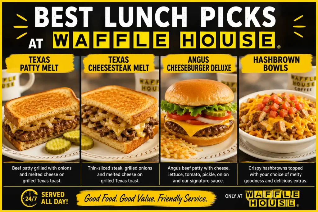 Waffle House lunch menu