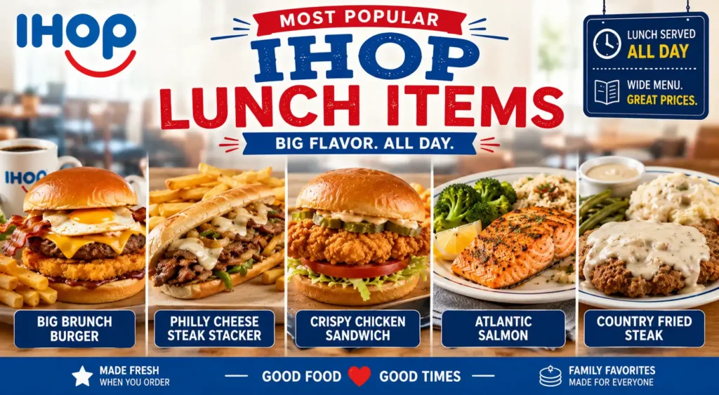 ihop lunch menu 