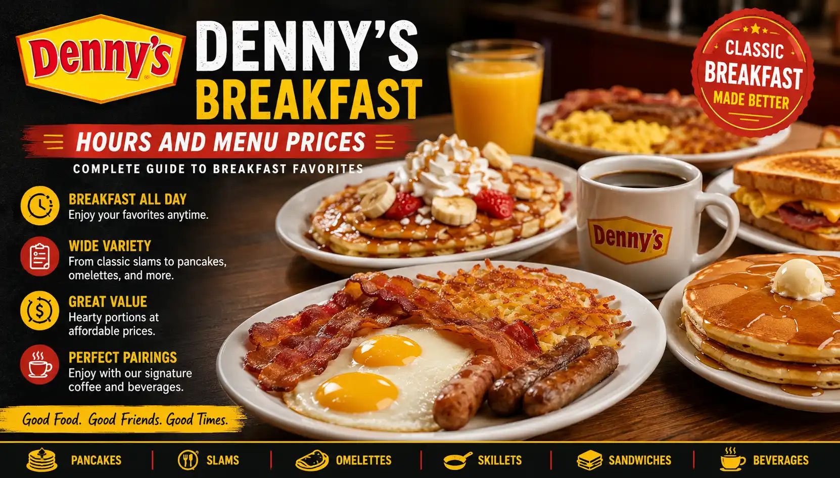 Denny’s breakfast hours