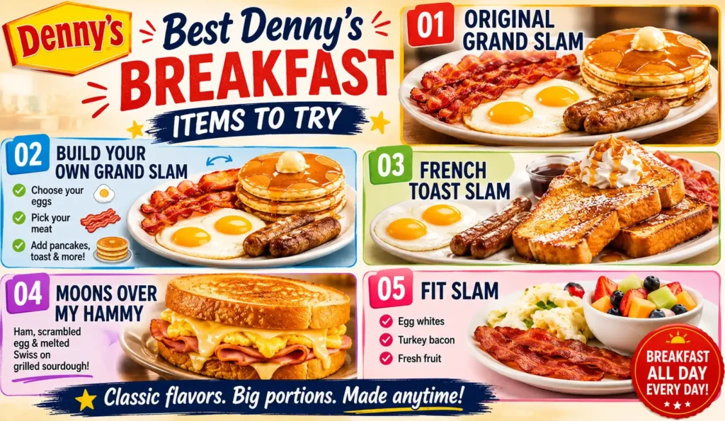 Denny’s breakfast menu