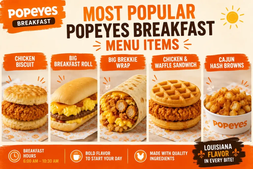 Popeyes Breakfast Menu