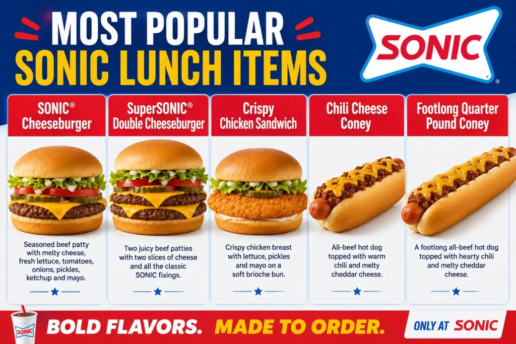 sonic lunch menu