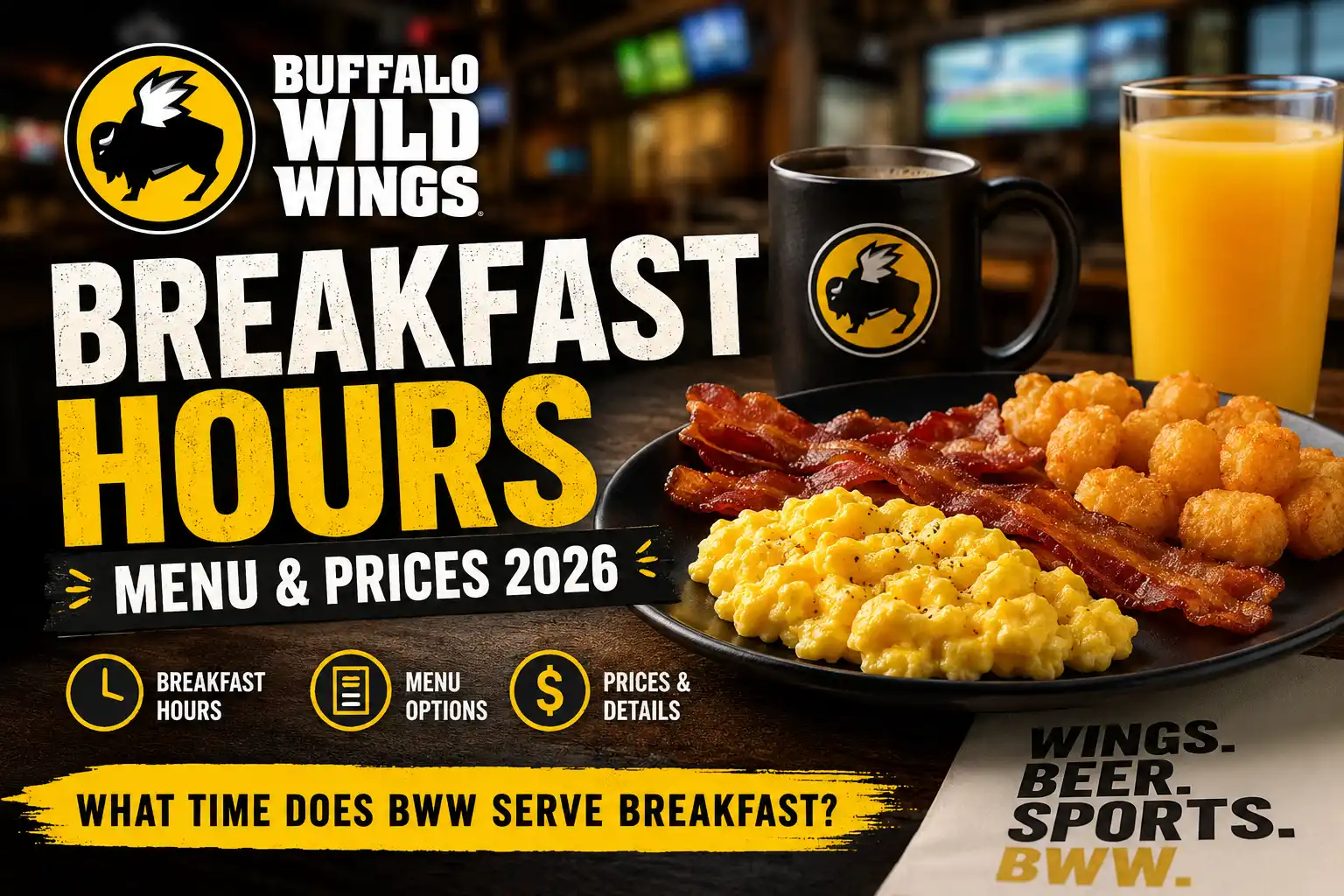 Buffalo Wild Wings Breakfast Hours
