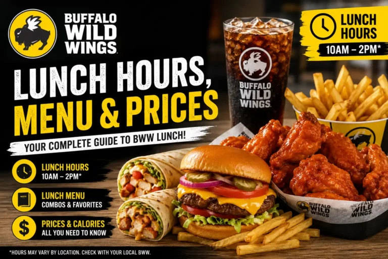 Buffalo Wild Wings lunch hours