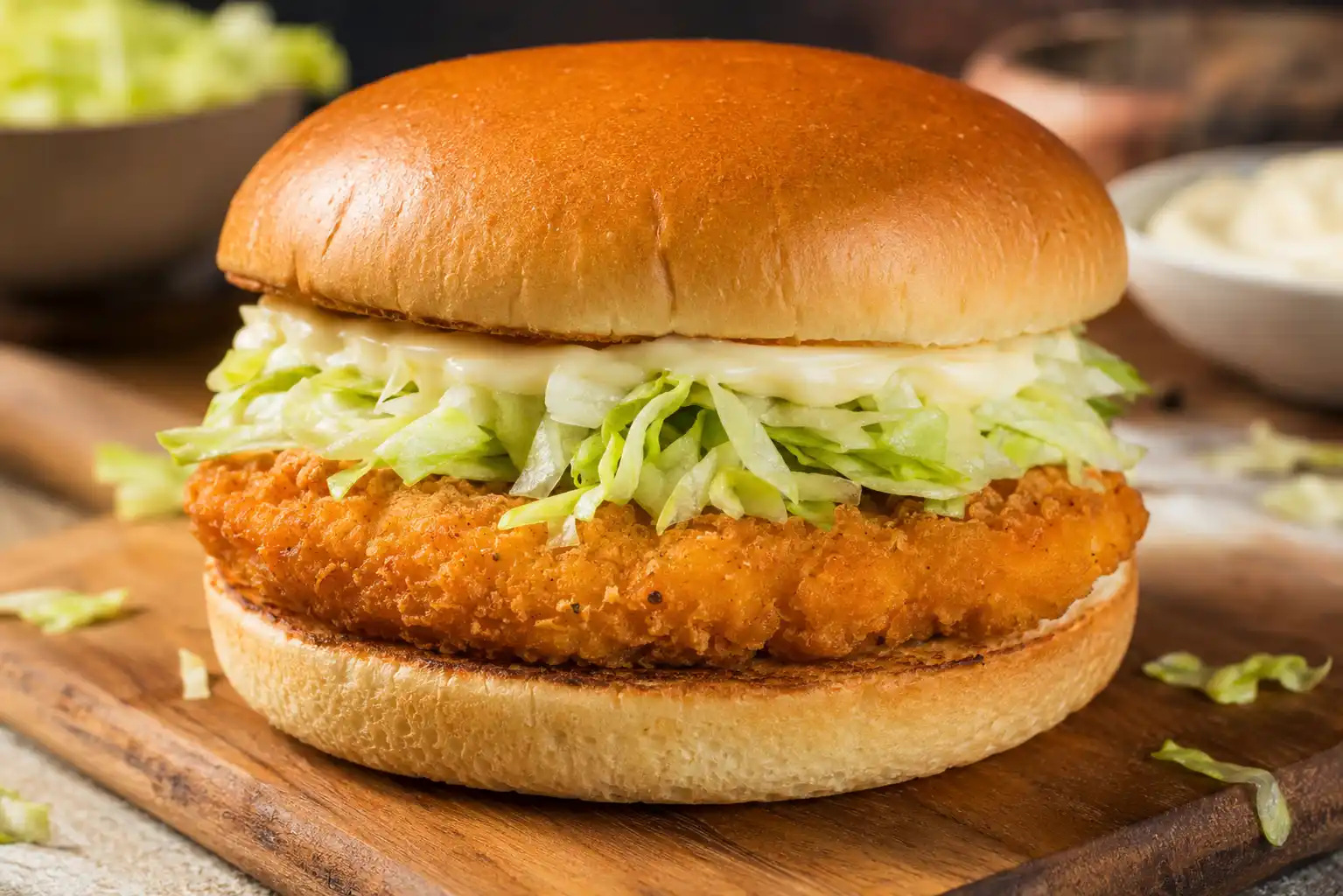 copycat McDonald's McChicken sandwich