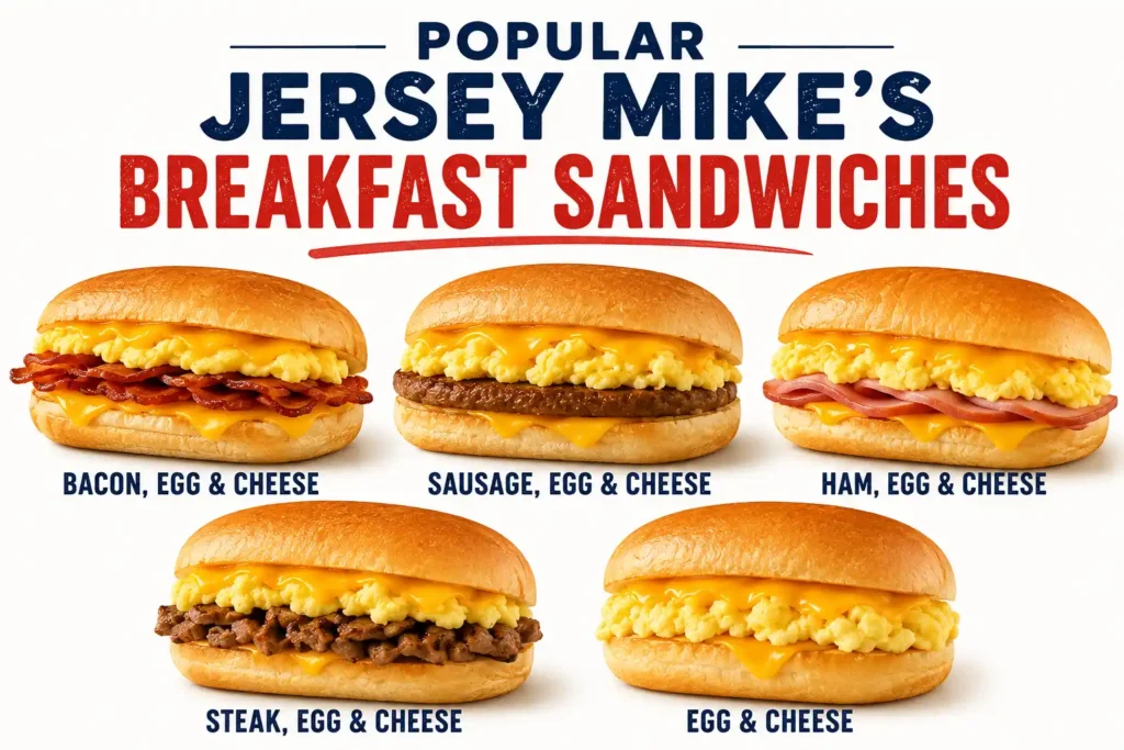 Jersey Mike's Breakfast Menu
