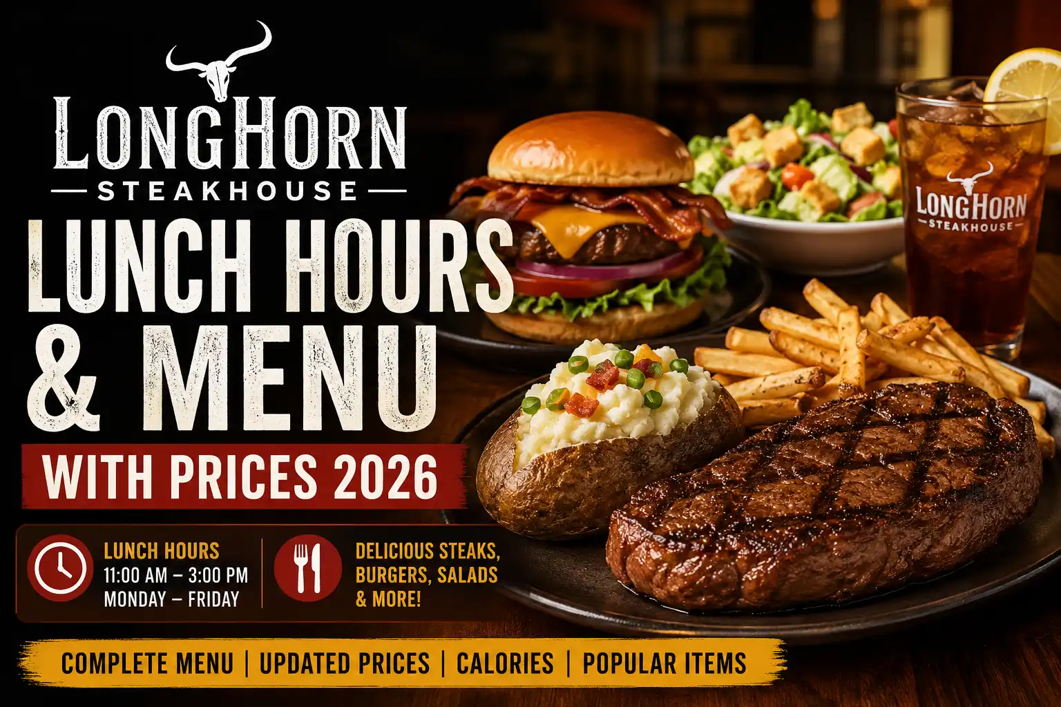 LongHorn Steakhouse lunch hours