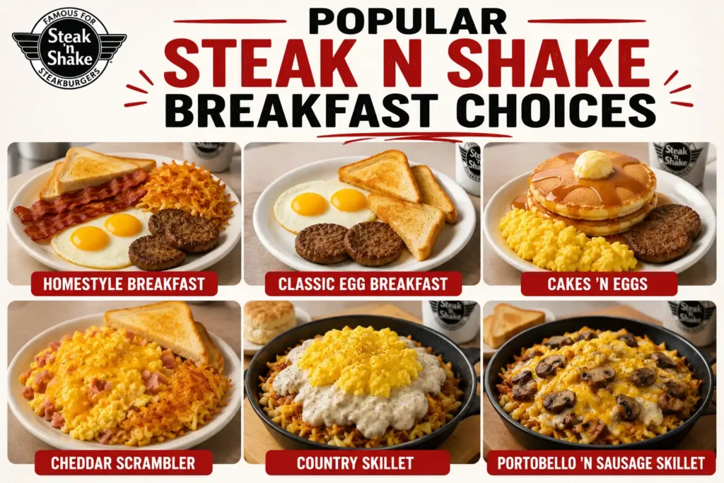 Steak n Shake breakfast menu