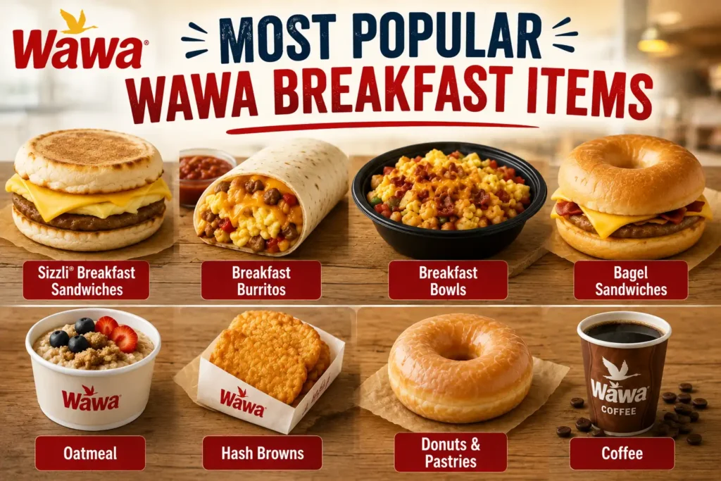 Wawa Breakfast menu