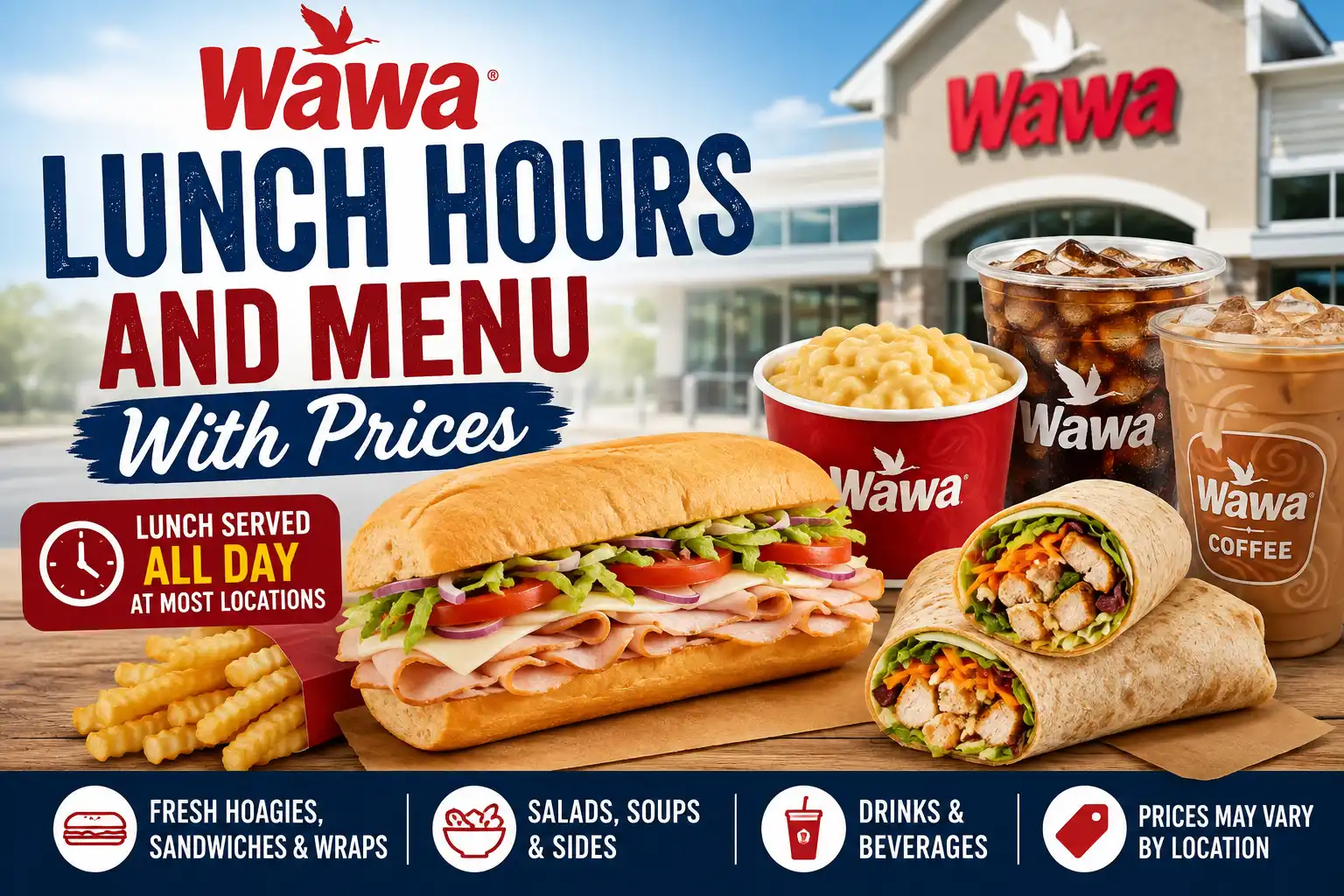 Wawa lunch hours and menu