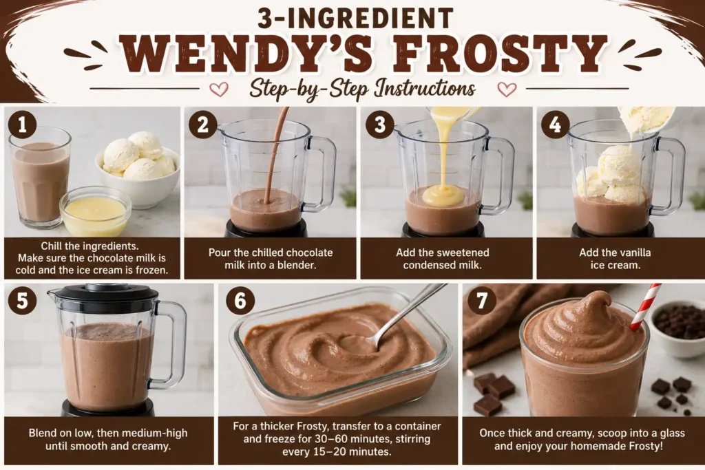 3 ingredient Wendy's Frosty recipe