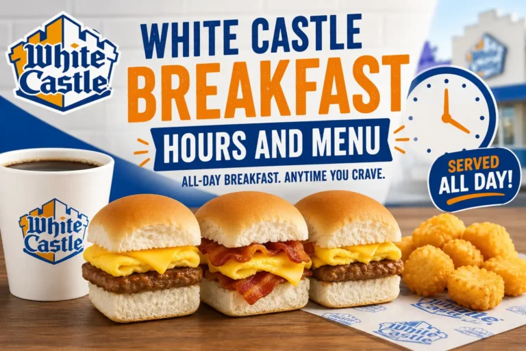 White Castle Breakfast Hours and Menu