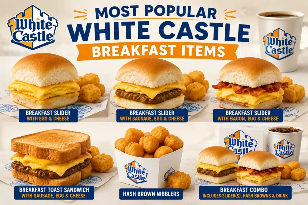 White Castle Breakfast Menu