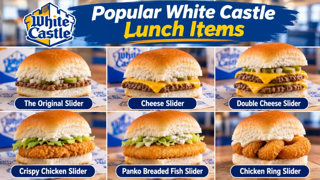 White Castle lunch menu