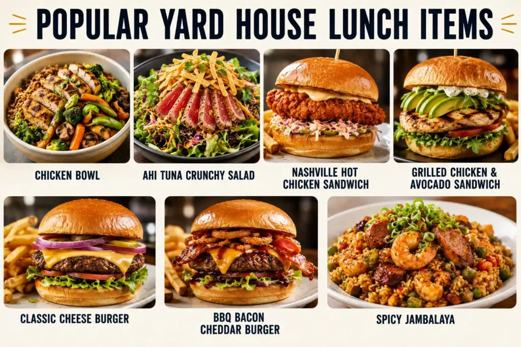 Yard House Lunch Menu